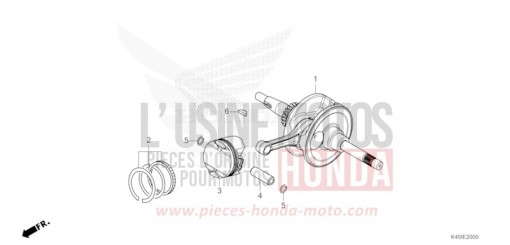 ALBERO MOTORE/PISTONE NSS125ADT di 2026